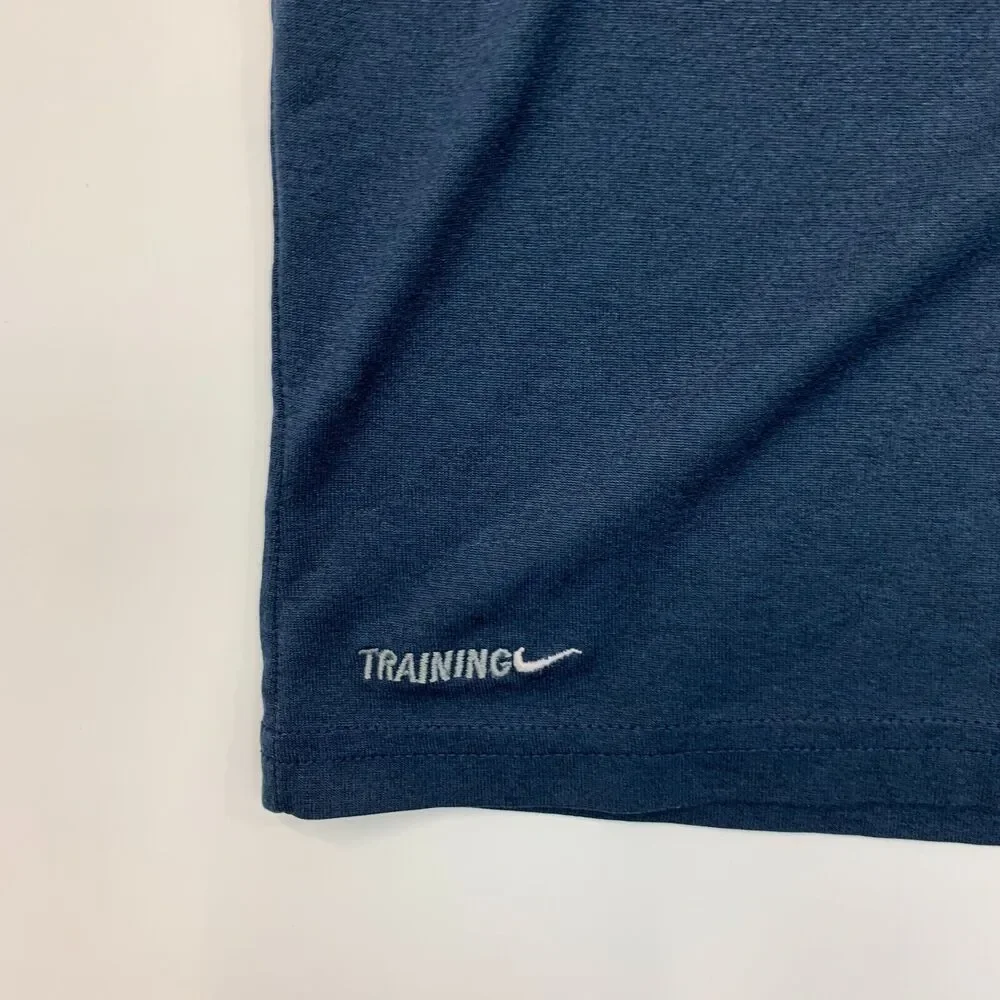 Vintage Nike Training T Shirt Mens XL Extra Large Navy Performance Tee *READ